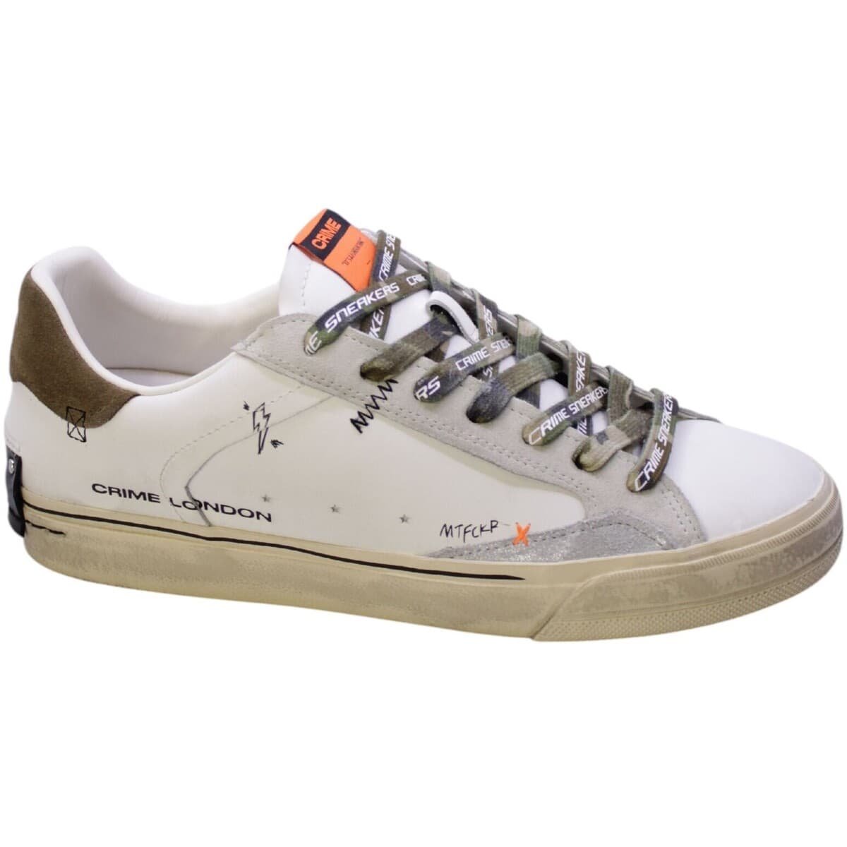 Men's Sneakers Crime London White
