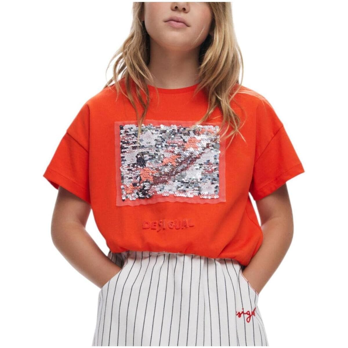 Girls' T-Shirts Desigual Red