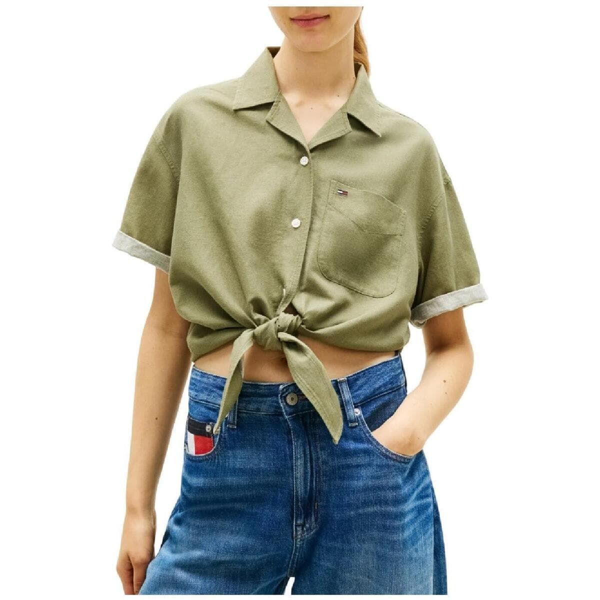 Women's T-Shirts Tommy Hilfiger Green