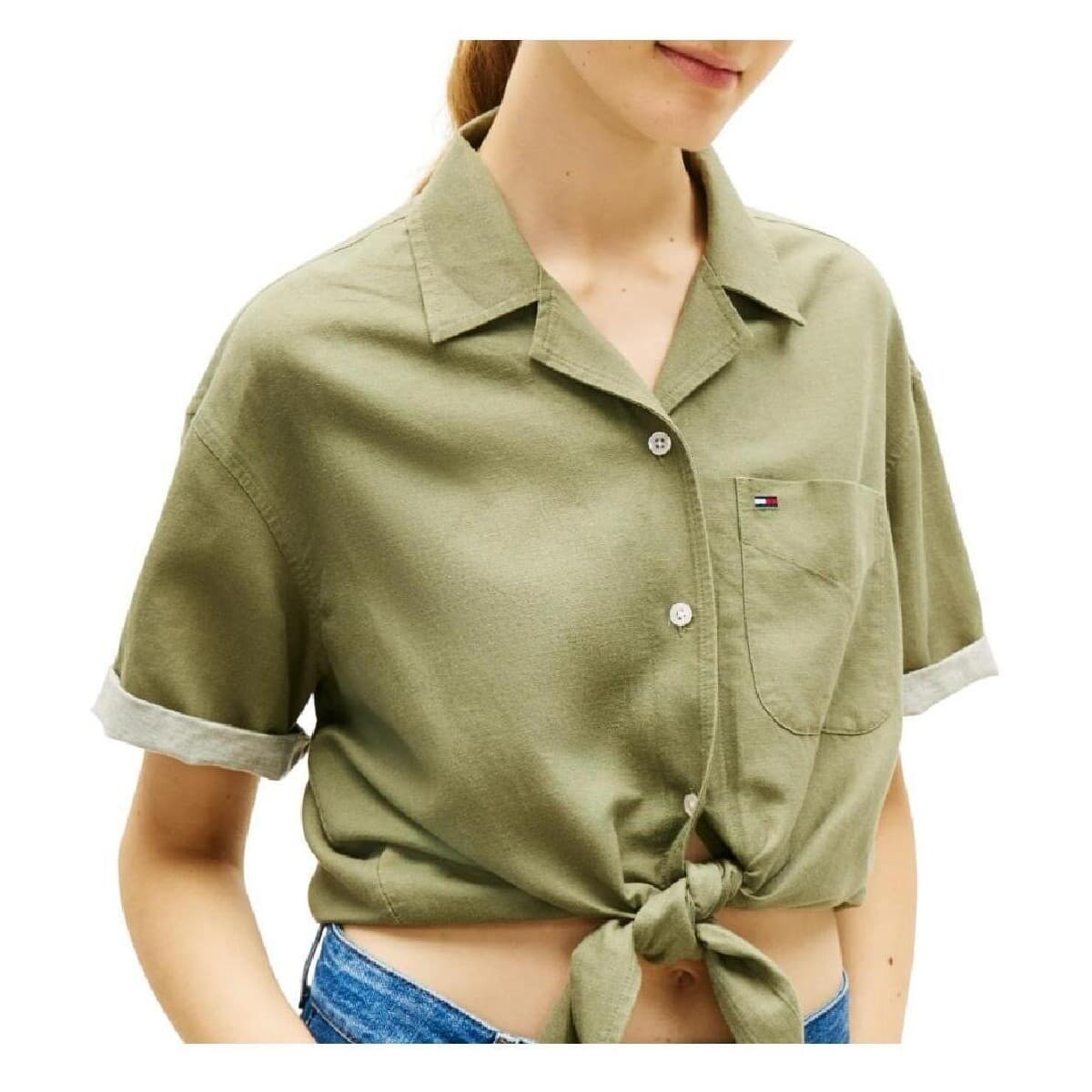 Women's T-Shirts Tommy Hilfiger Green