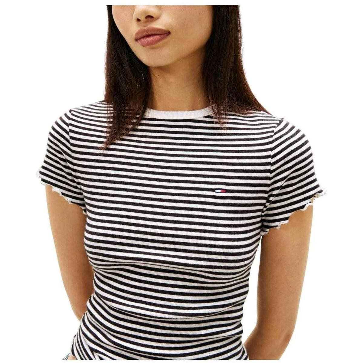 Women's T-Shirts Tommy Hilfiger Black