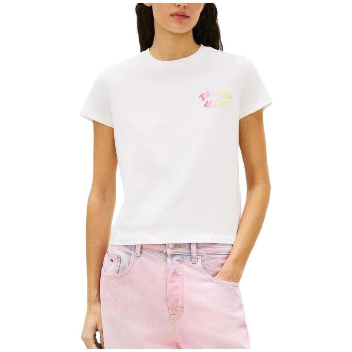 Women's T-Shirts Tommy Hilfiger White