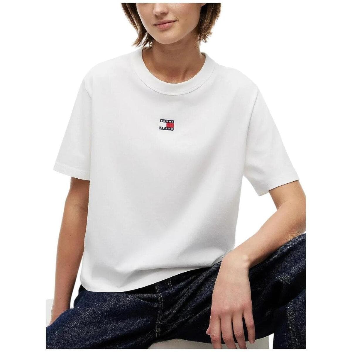 Women's T-Shirts Tommy Hilfiger White