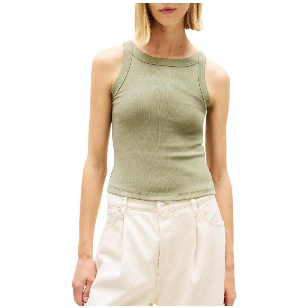Women's Sleeveless Tops Tommy Hilfiger Green