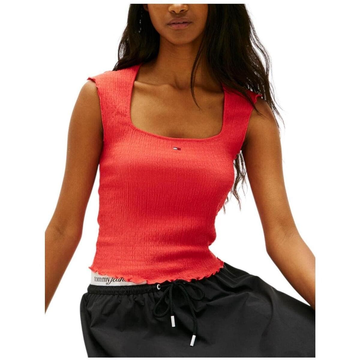 Women's Sleeveless Tops Tommy Hilfiger Red