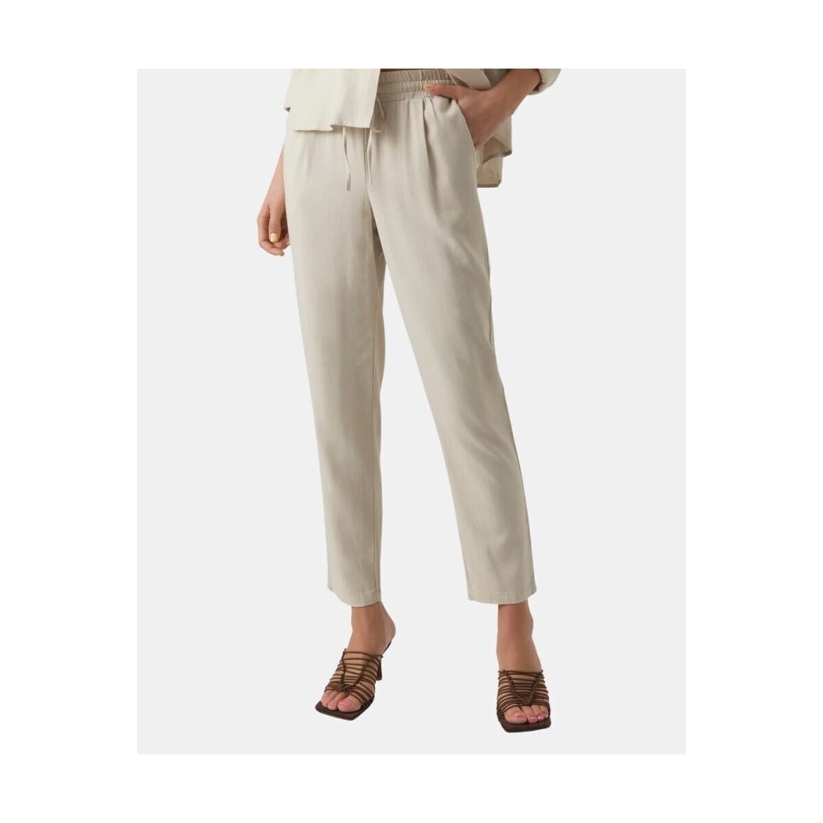 Women's Pants Vero Moda Beige