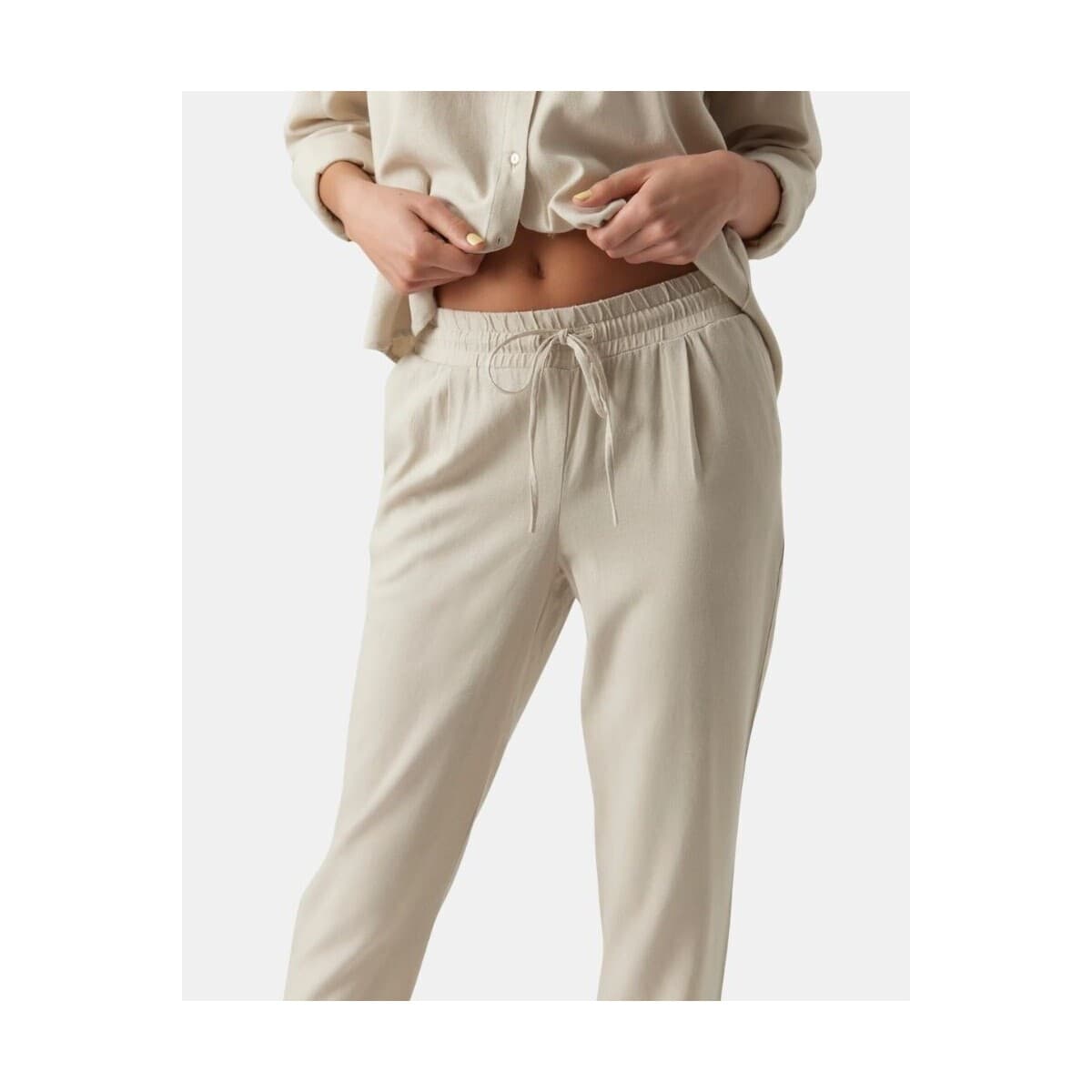 Women's Pants Vero Moda Beige