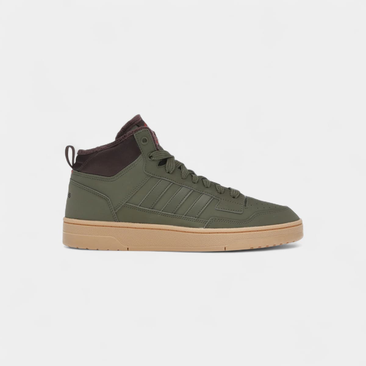 Ψηλά Sneakers adidas Rapid Court Mid Winterized Olive Strata Shadow Brown Gum
