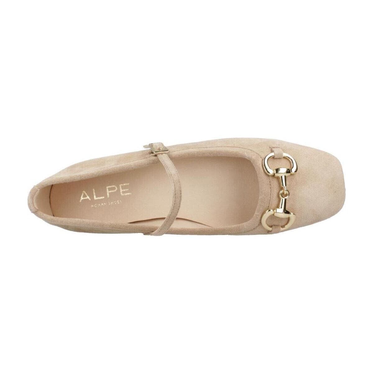 Women's Ballet Flats Alpe Brown