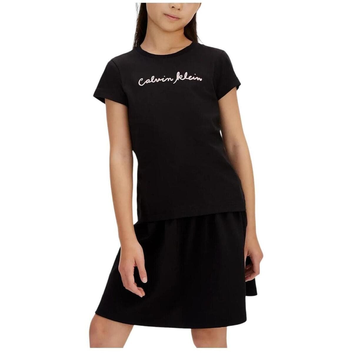 Girls' T-Shirts Calvin Klein Black
