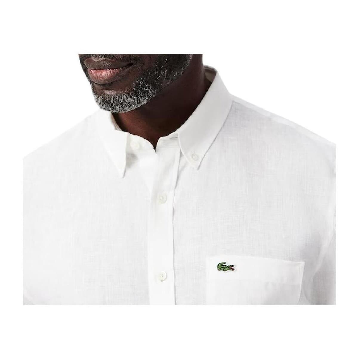 Men's Shirts Lacoste White