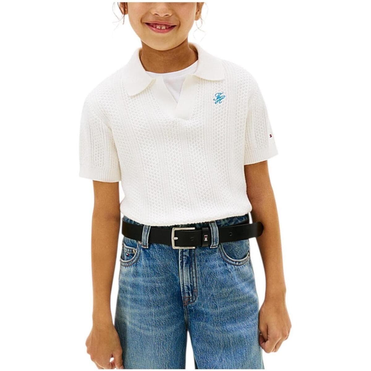 Girls' T-Shirts Tommy Hilfiger Beige