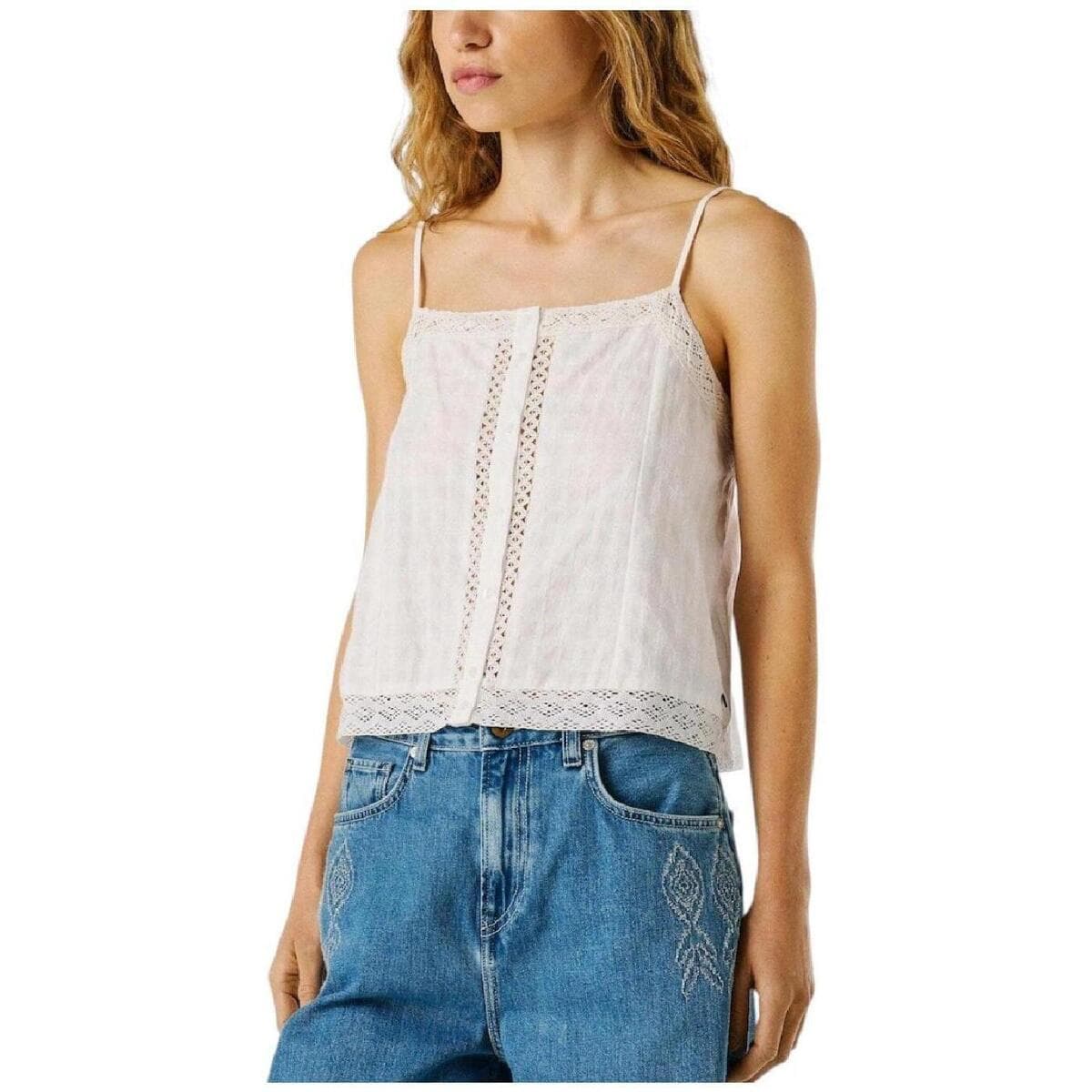 Women's T-Shirts Pepe Jeans White