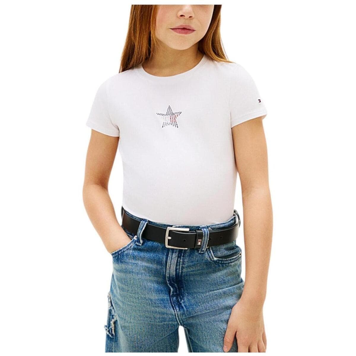 Girls' T-Shirts Tommy Hilfiger White