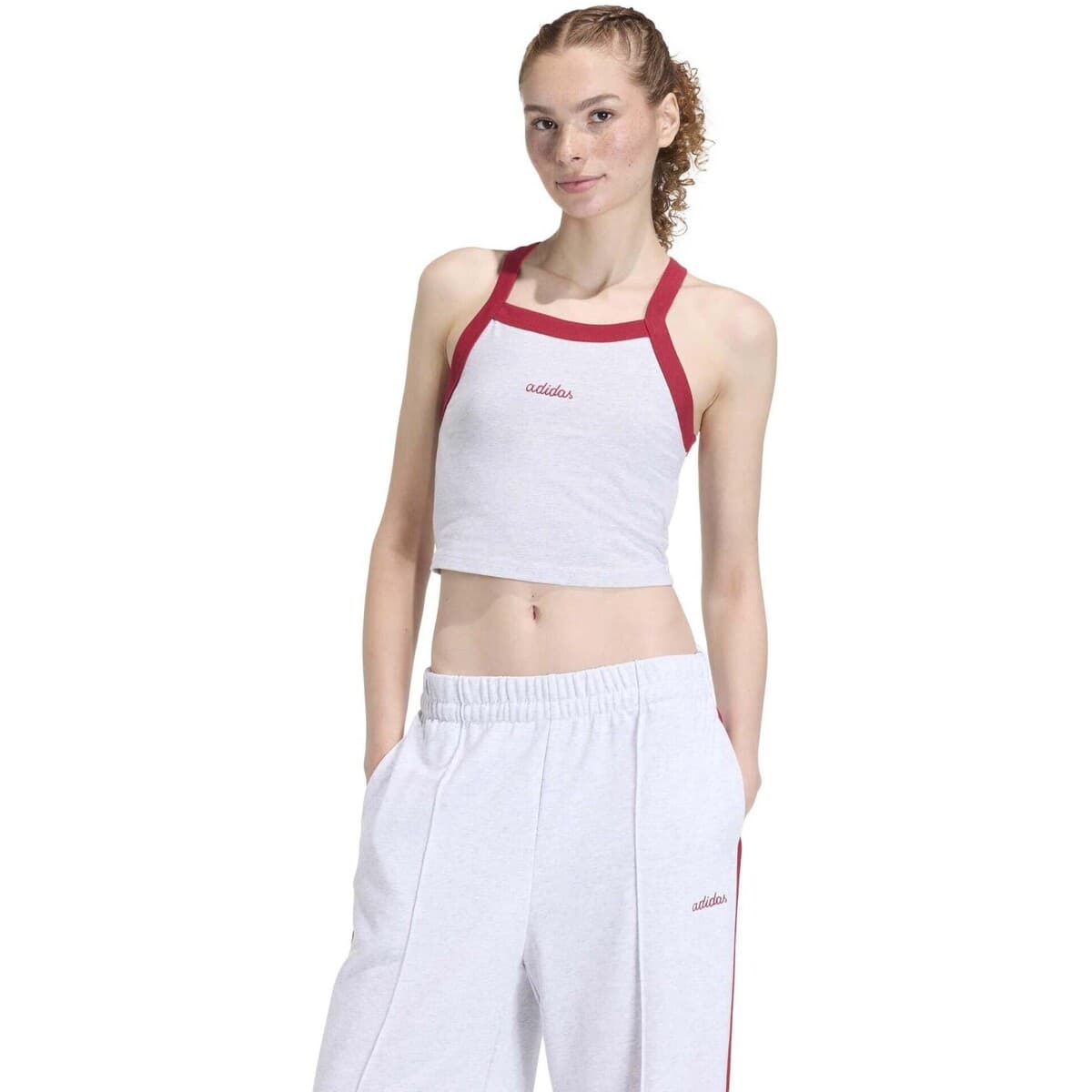 Women's Sleeveless Tops adidas Gray