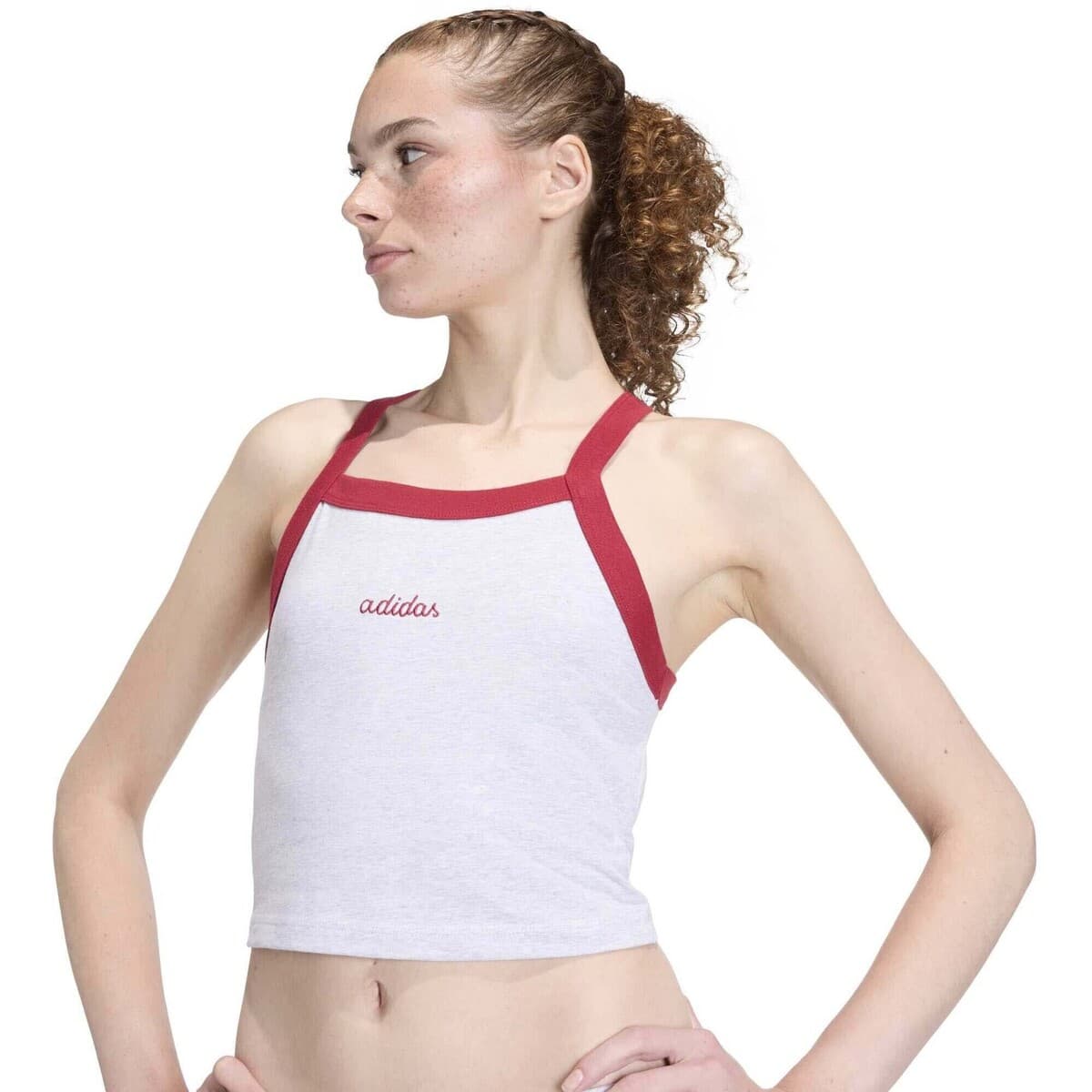 Women's Sleeveless Tops adidas Gray