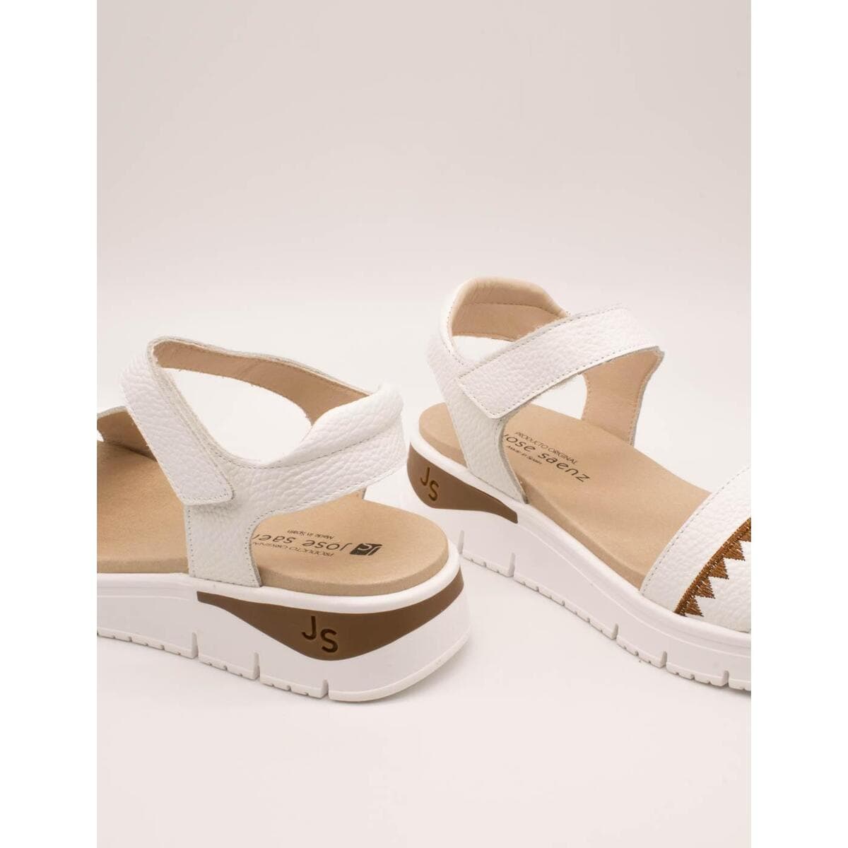 Women's Platforms Jose Saenz White