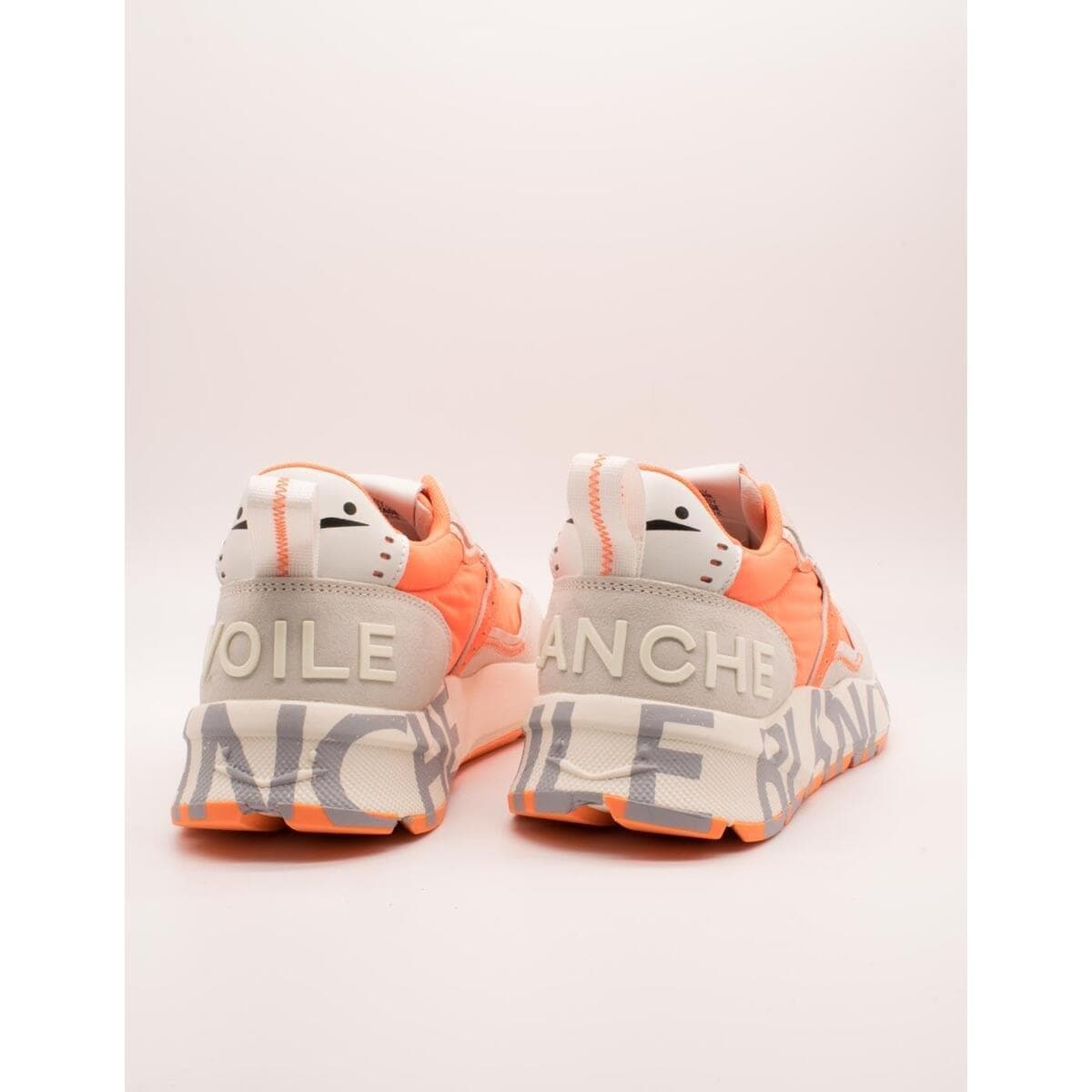 Men's Sneakers Voile Blanche Orange