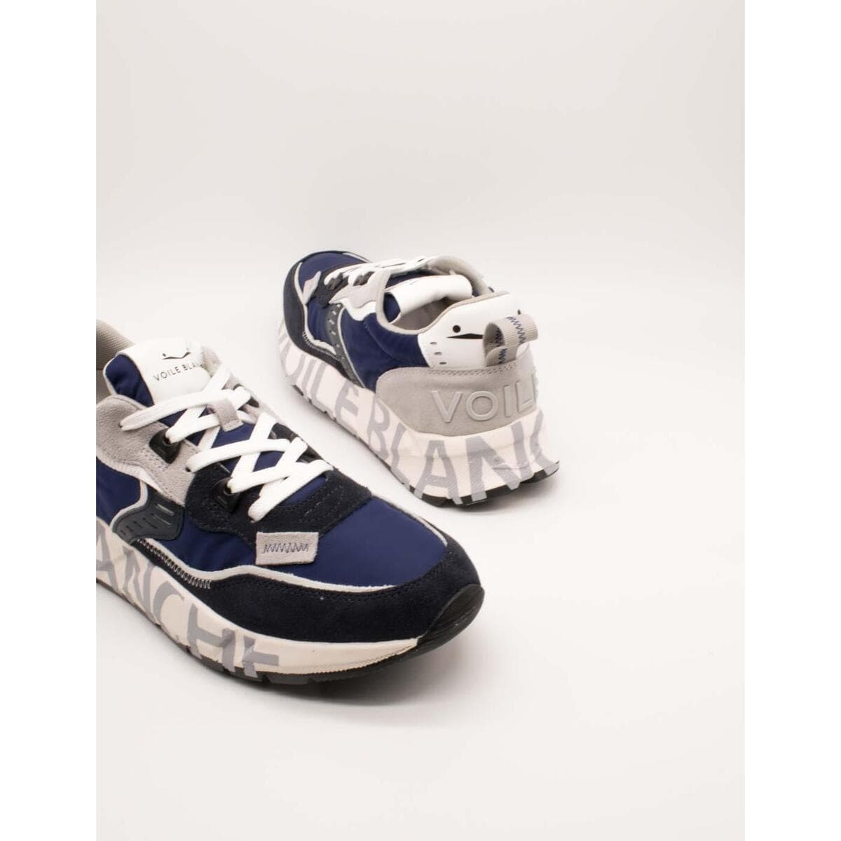 Men's Sneakers Voile Blanche Blue