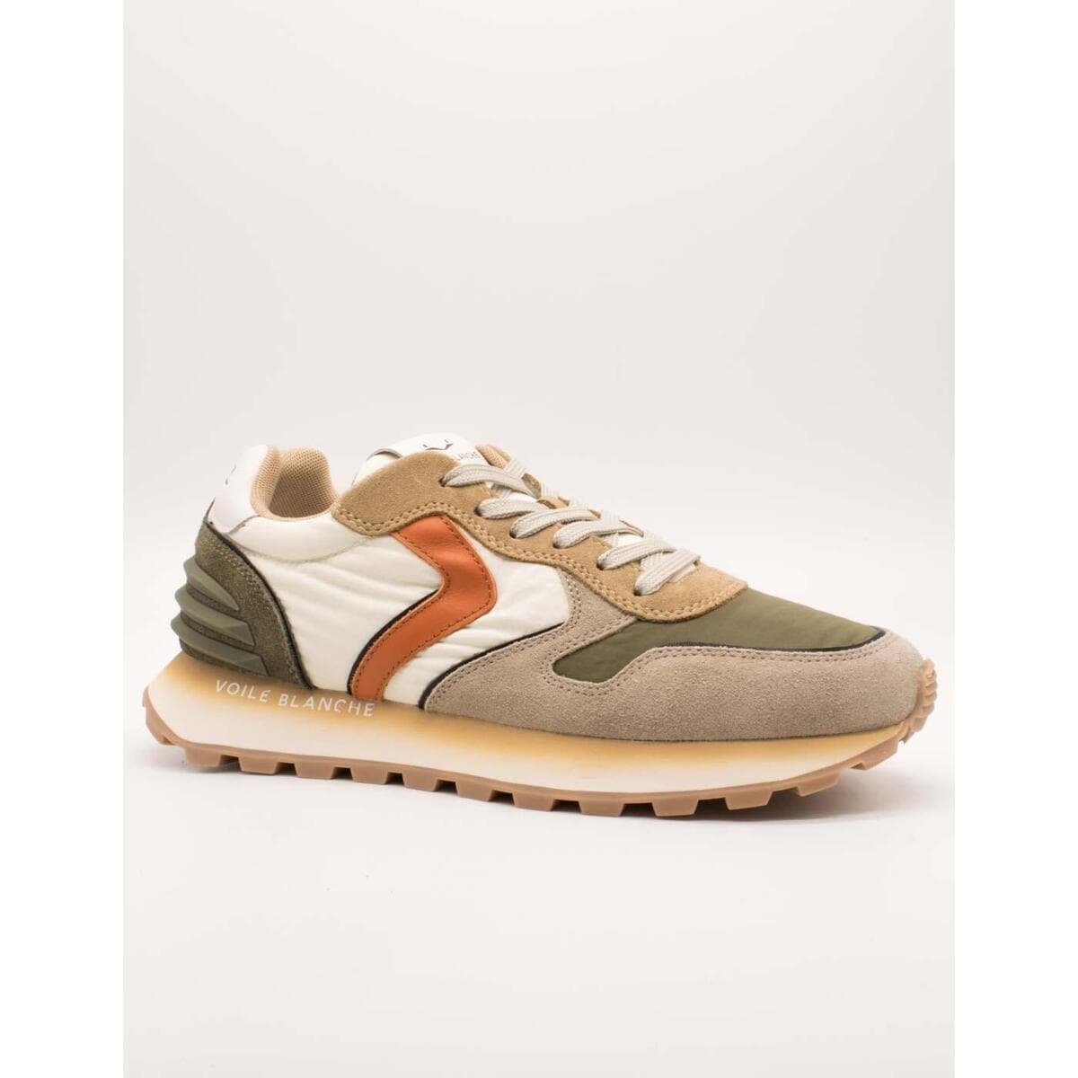 Men's Sneakers Voile Blanche Beige