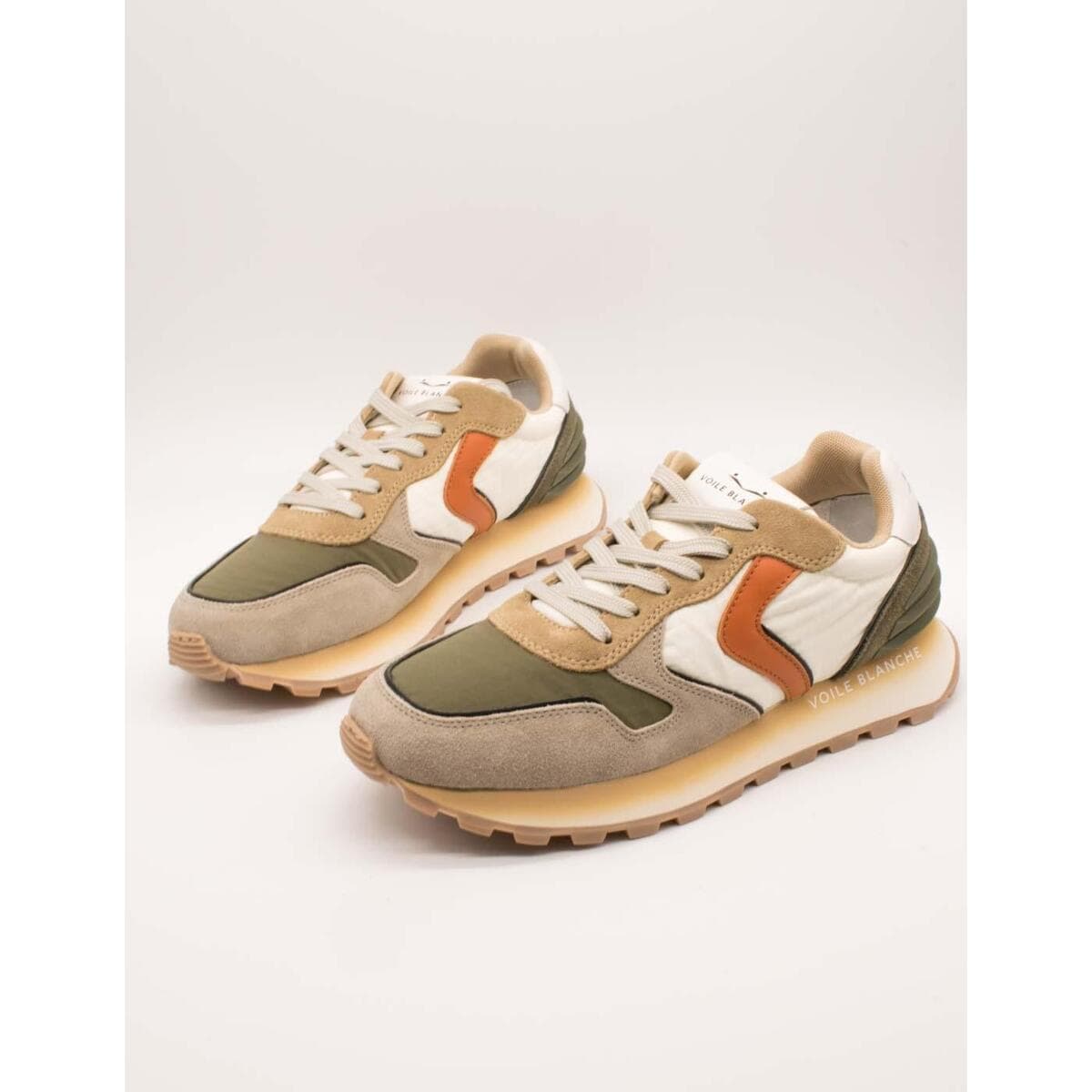 Men's Sneakers Voile Blanche Beige