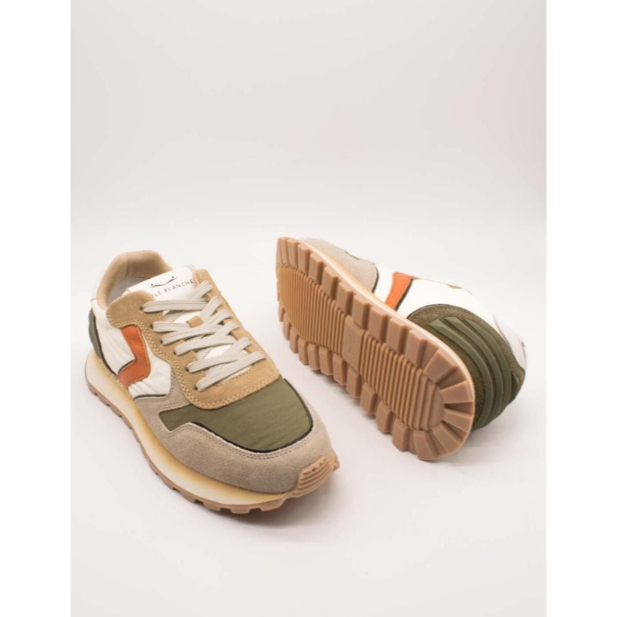 Men's Sneakers Voile Blanche Beige