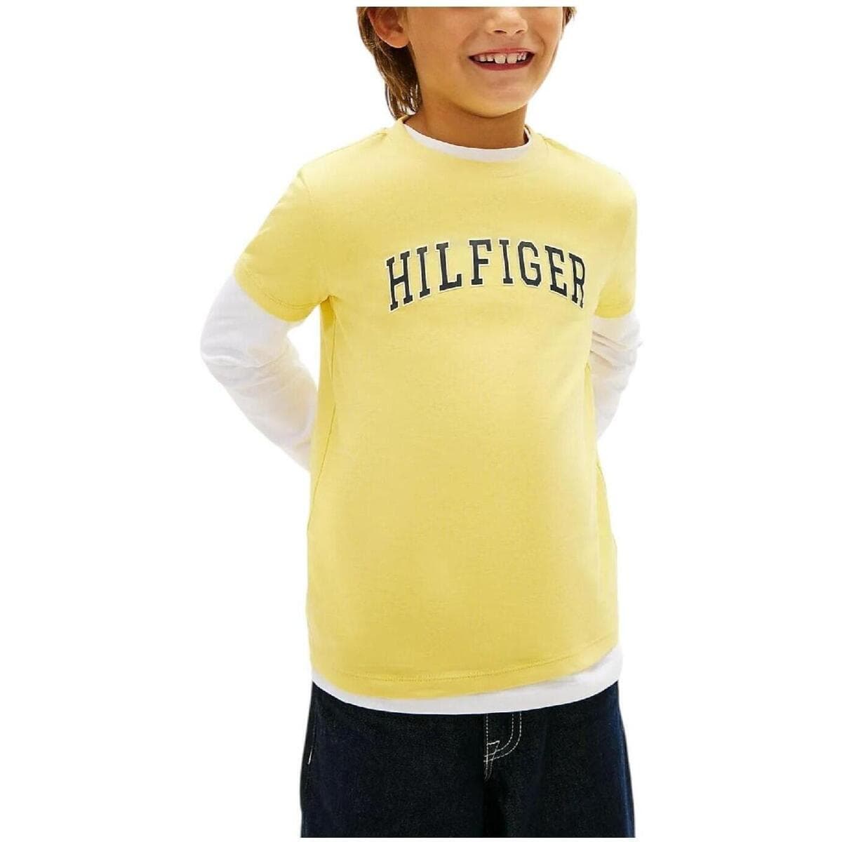 Boys' T-Shirts Tommy Hilfiger Yellow