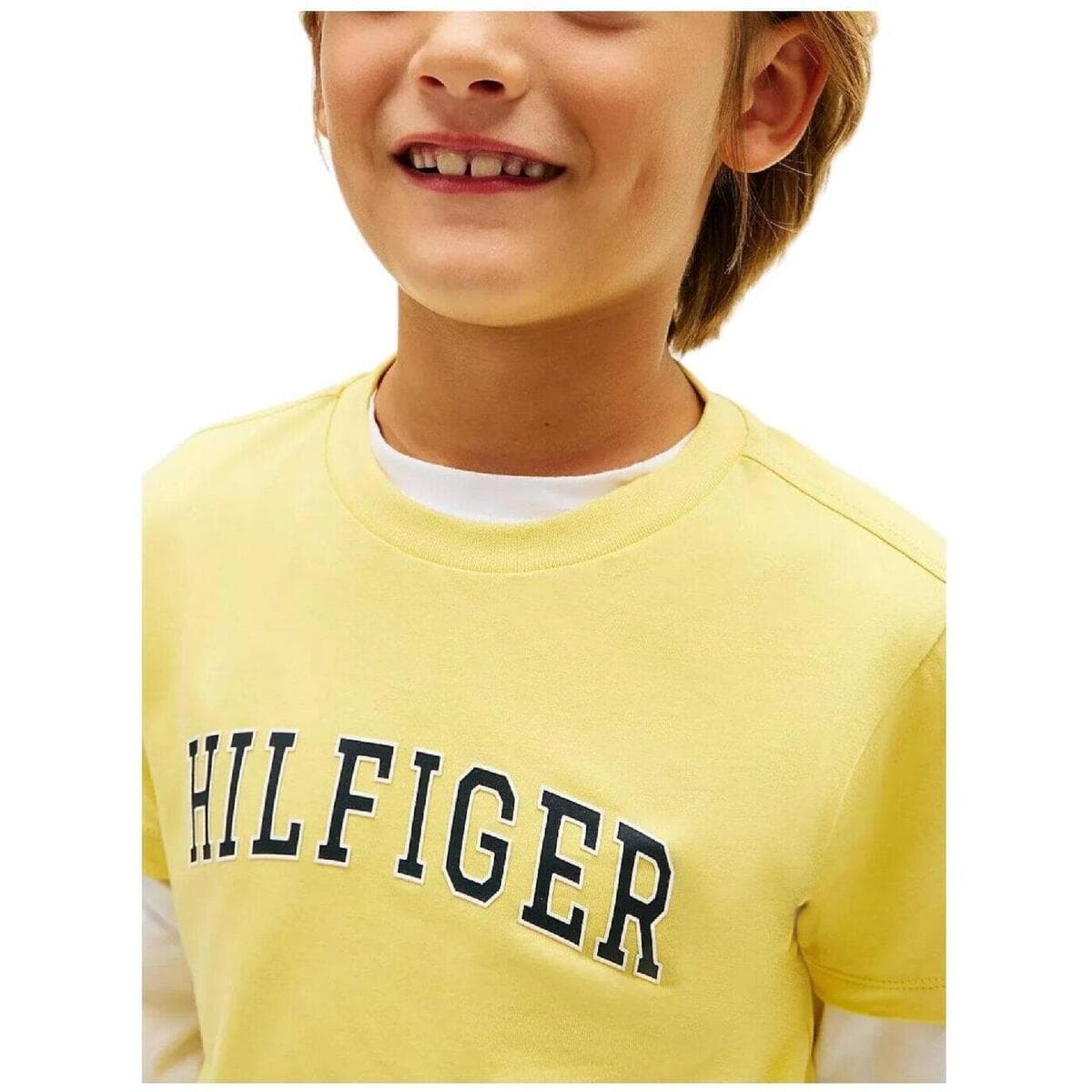 Boys' T-Shirts Tommy Hilfiger Yellow