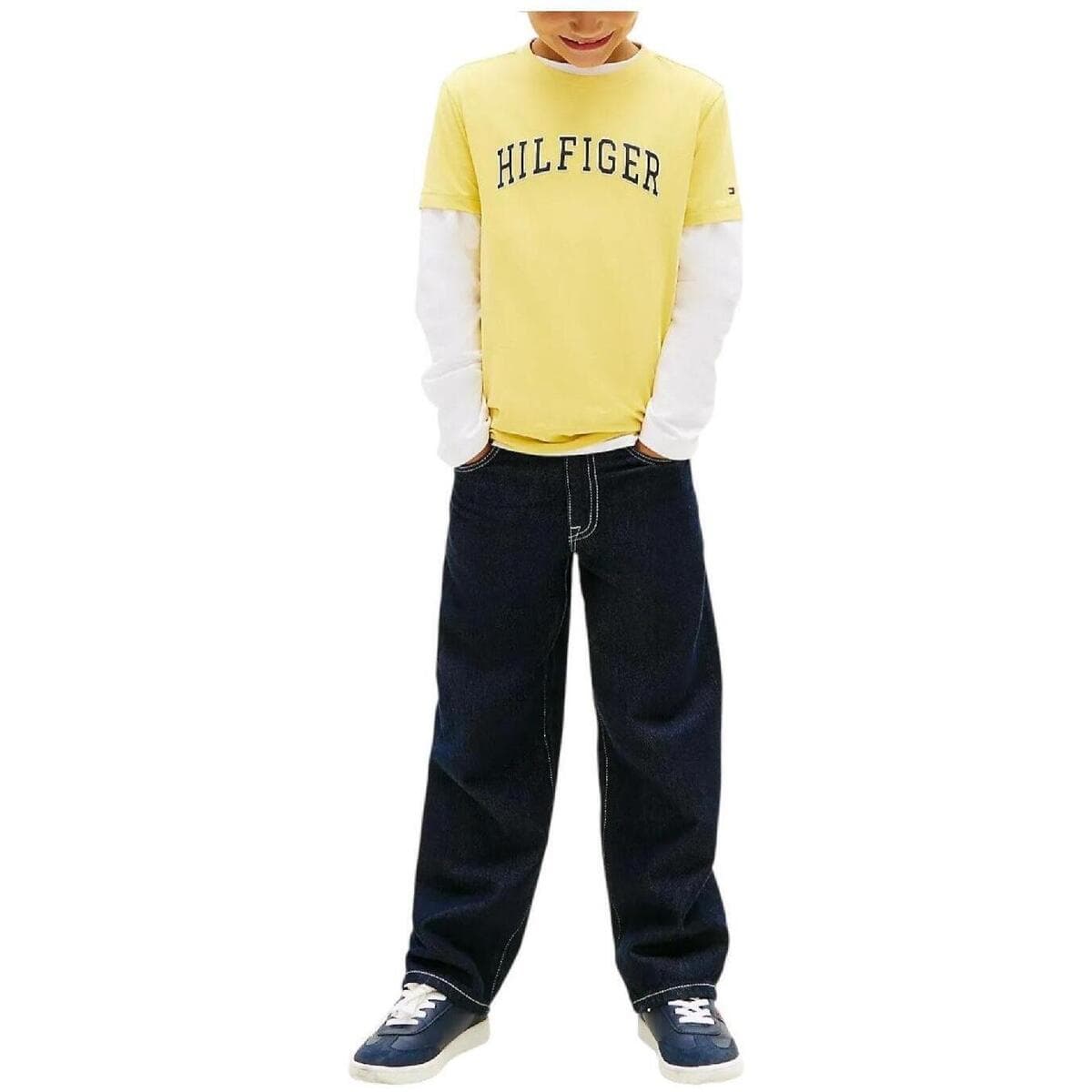 Boys' T-Shirts Tommy Hilfiger Yellow
