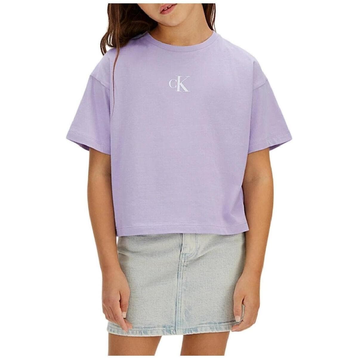 Girls' T-Shirts Calvin Klein Purple