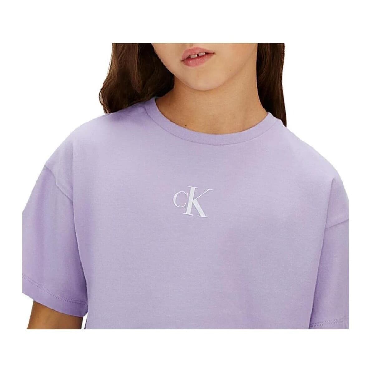 Girls' T-Shirts Calvin Klein Purple