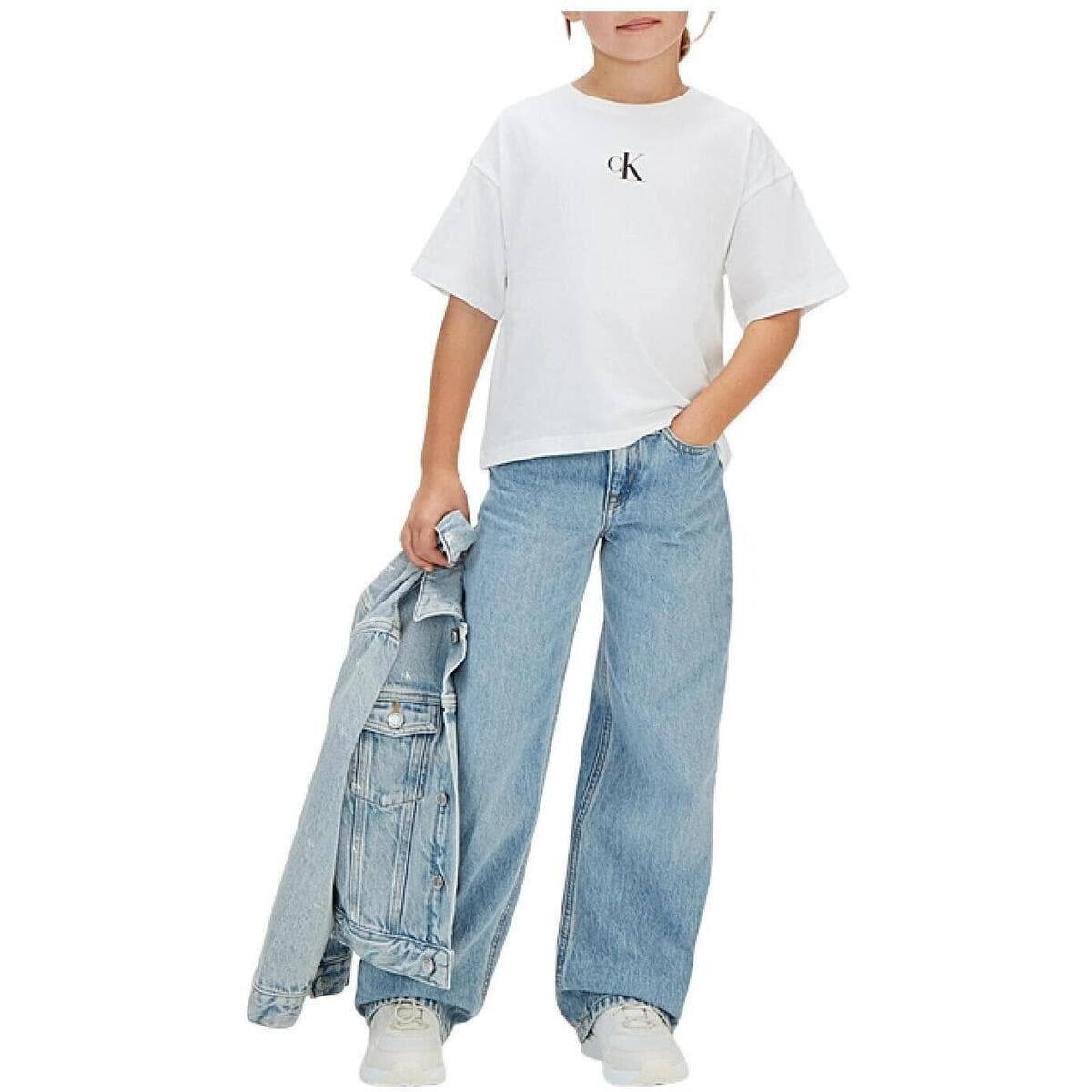 Girls' T-Shirts Calvin Klein White