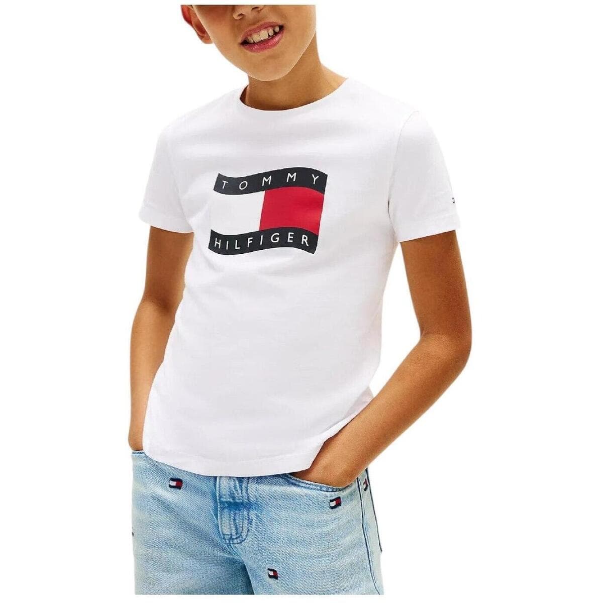 Boys' T-Shirts Tommy Hilfiger White