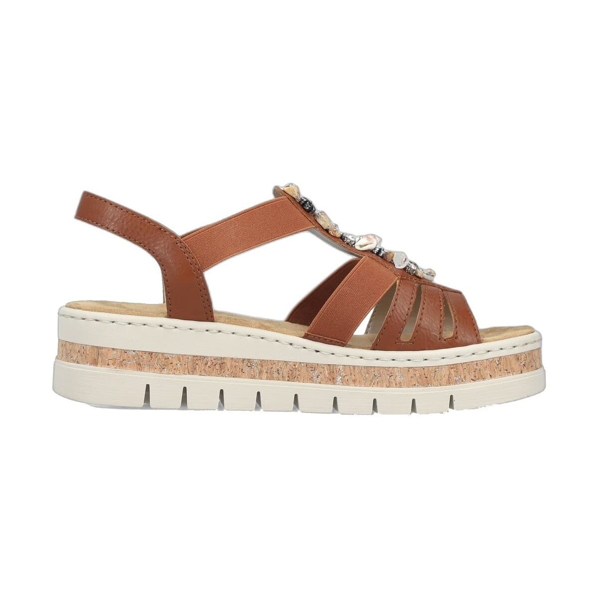 Women's Platforms Rieker Brown
