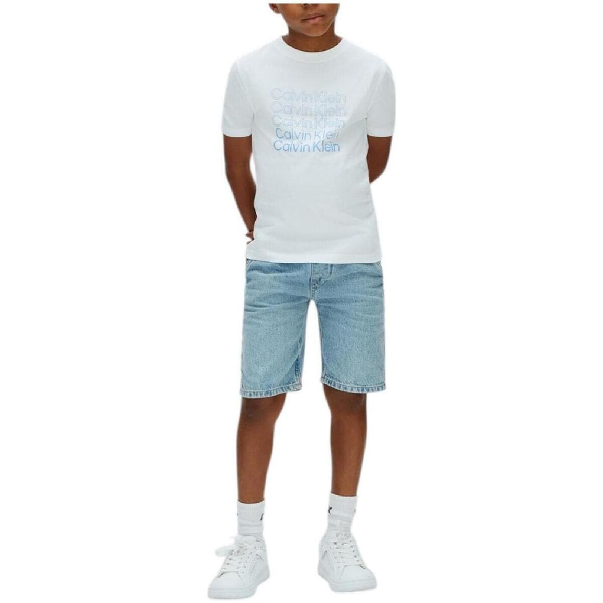 Boys' T-Shirts Calvin Klein White