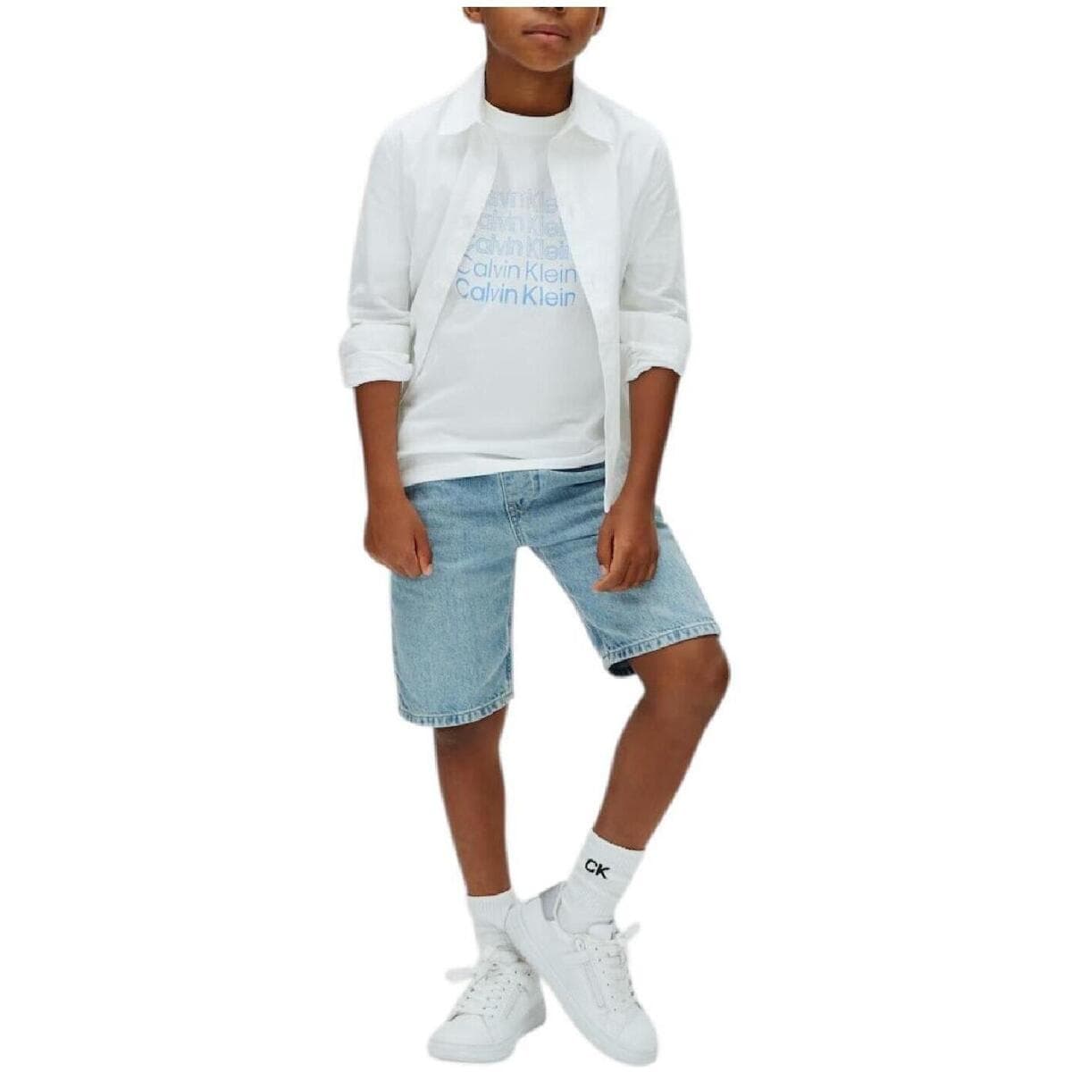 Boys' T-Shirts Calvin Klein White