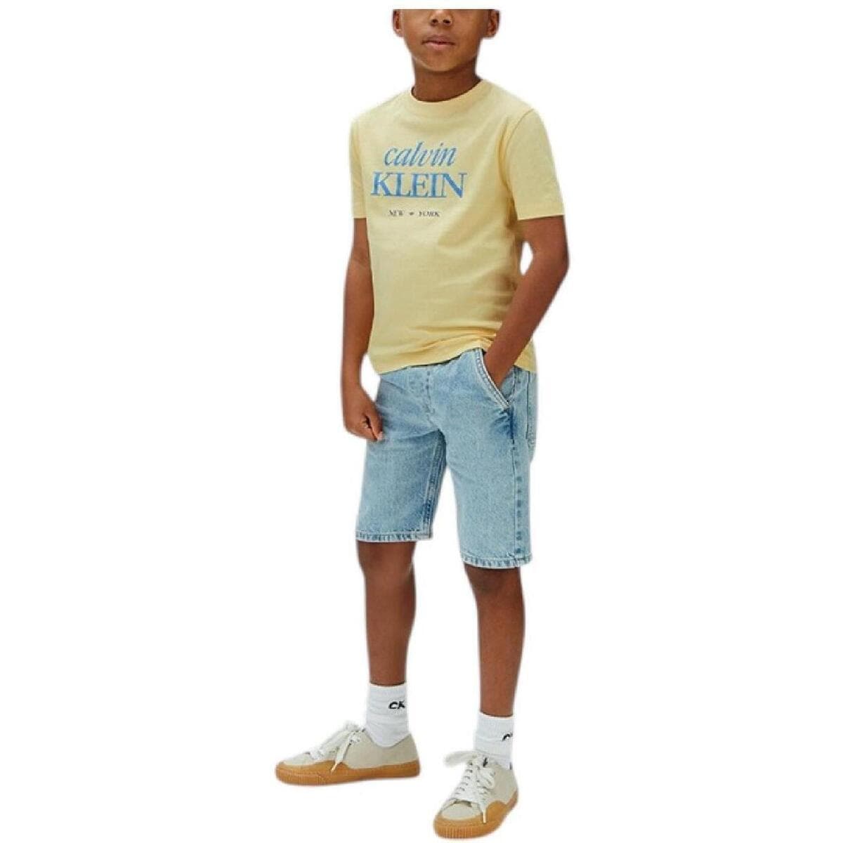 Boys' T-Shirts Calvin Klein Yellow
