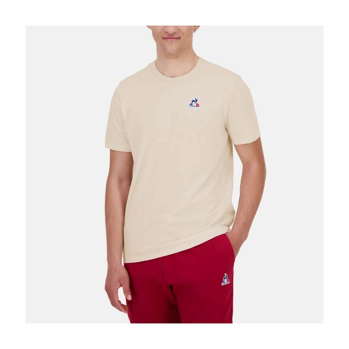 T-shirt με κοντά μανίκια Le Coq Sportif Camisetas Hombre Modèle Ess Crew Sweat N1