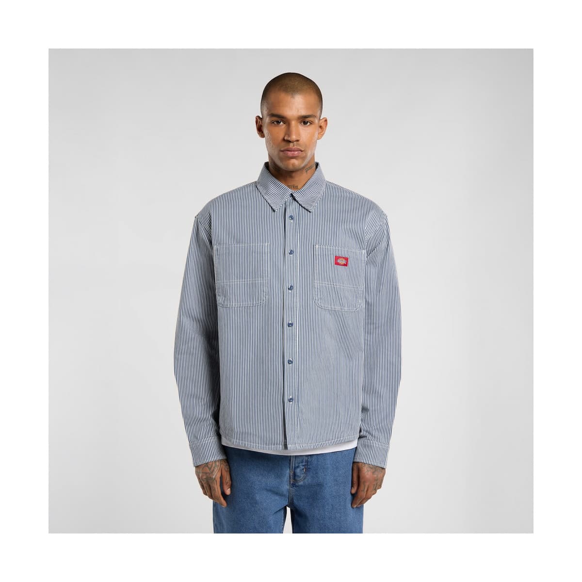 Πουκάμισο με μακριά μανίκια Dickies Hickory work shirt ls