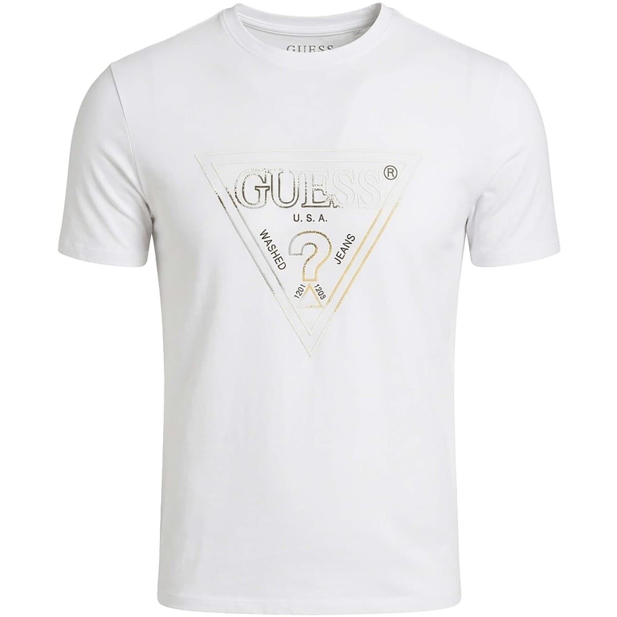 T-shirts & Polos Guess Cn Ss Triangle Hd Multicolor T