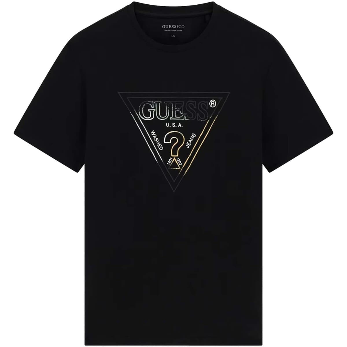 T-shirts & Polos Guess Cn Ss Triangle Hd Multicolor T