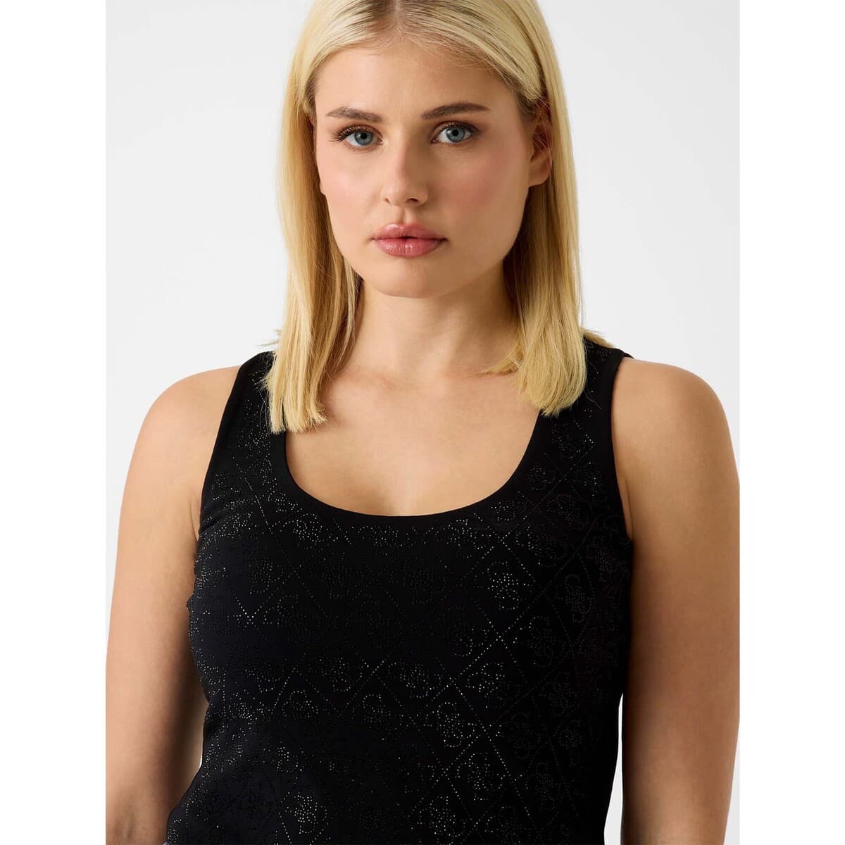 Women's Sleeveless Tops Guess Black
