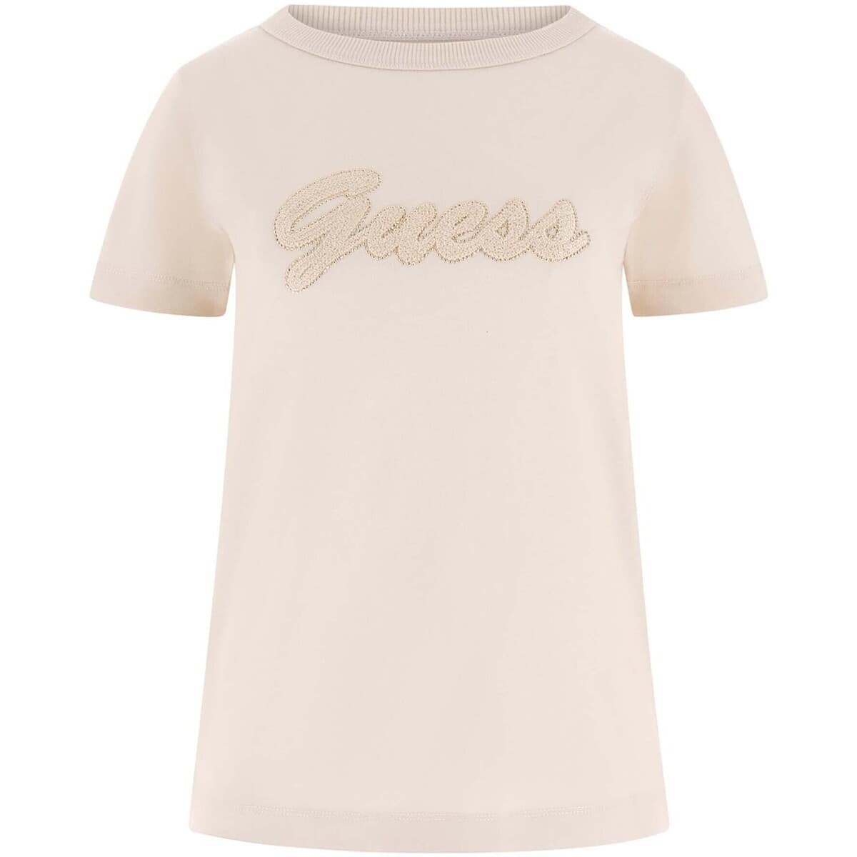 Women's T-Shirts Guess Beige