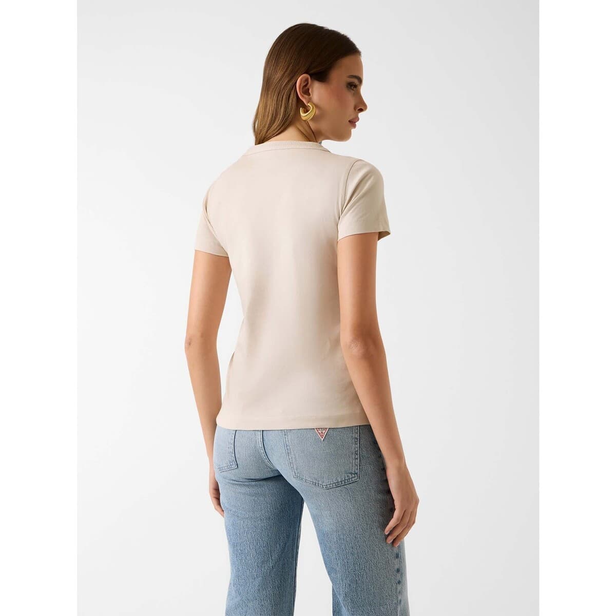 Women's T-Shirts Guess Beige