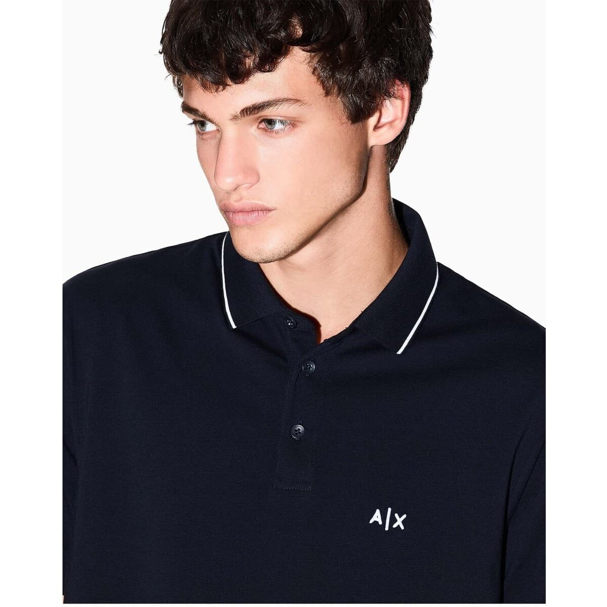 Men's Polo Shirts EAX Blue