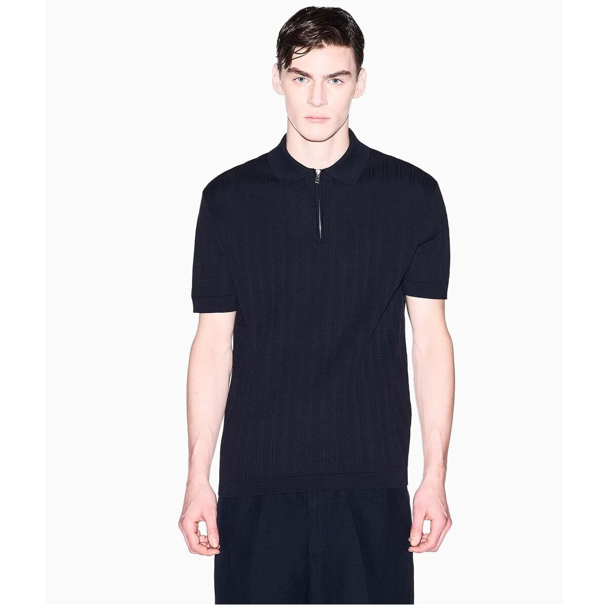 Men's Polo Shirts EAX Blue