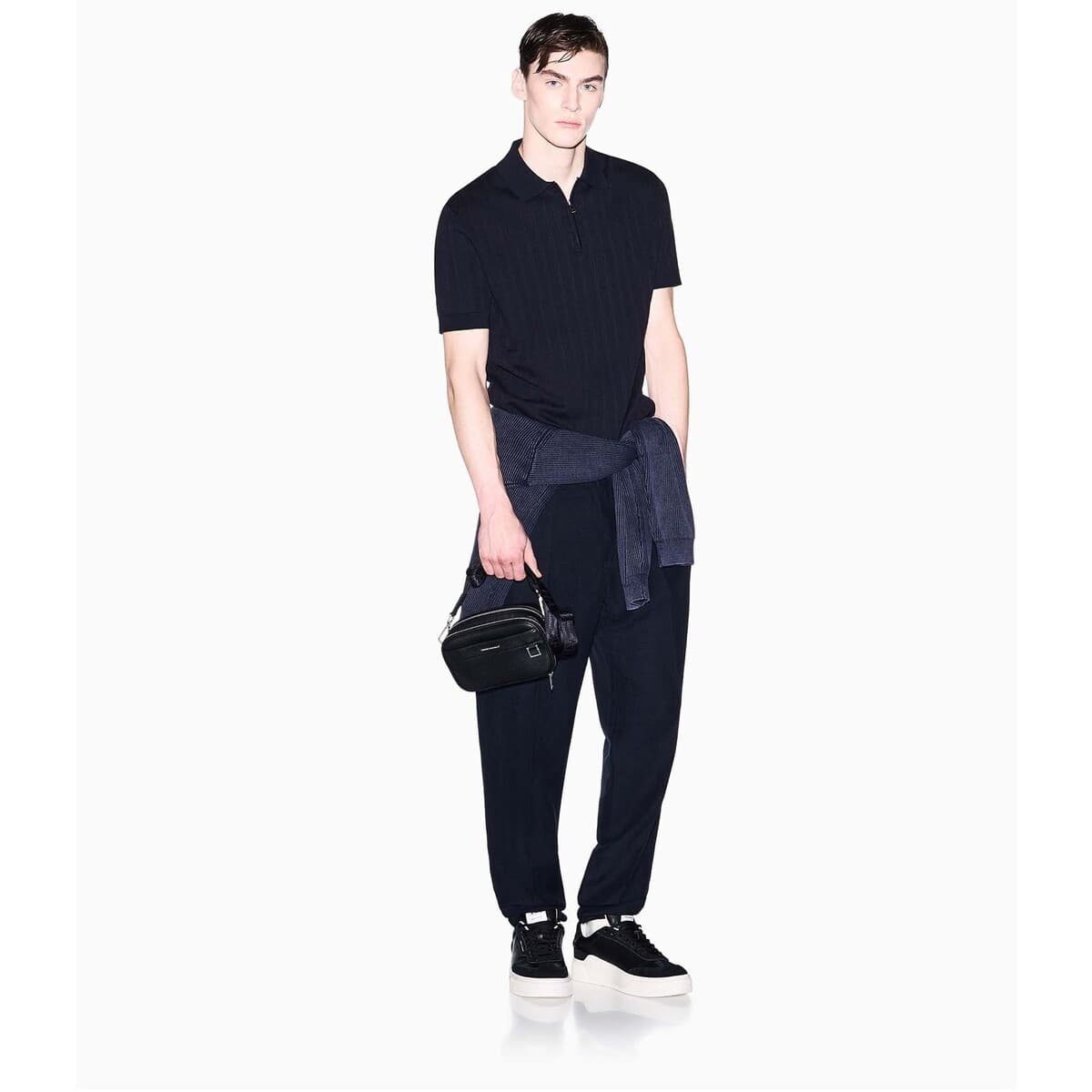 Men's Polo Shirts EAX Blue