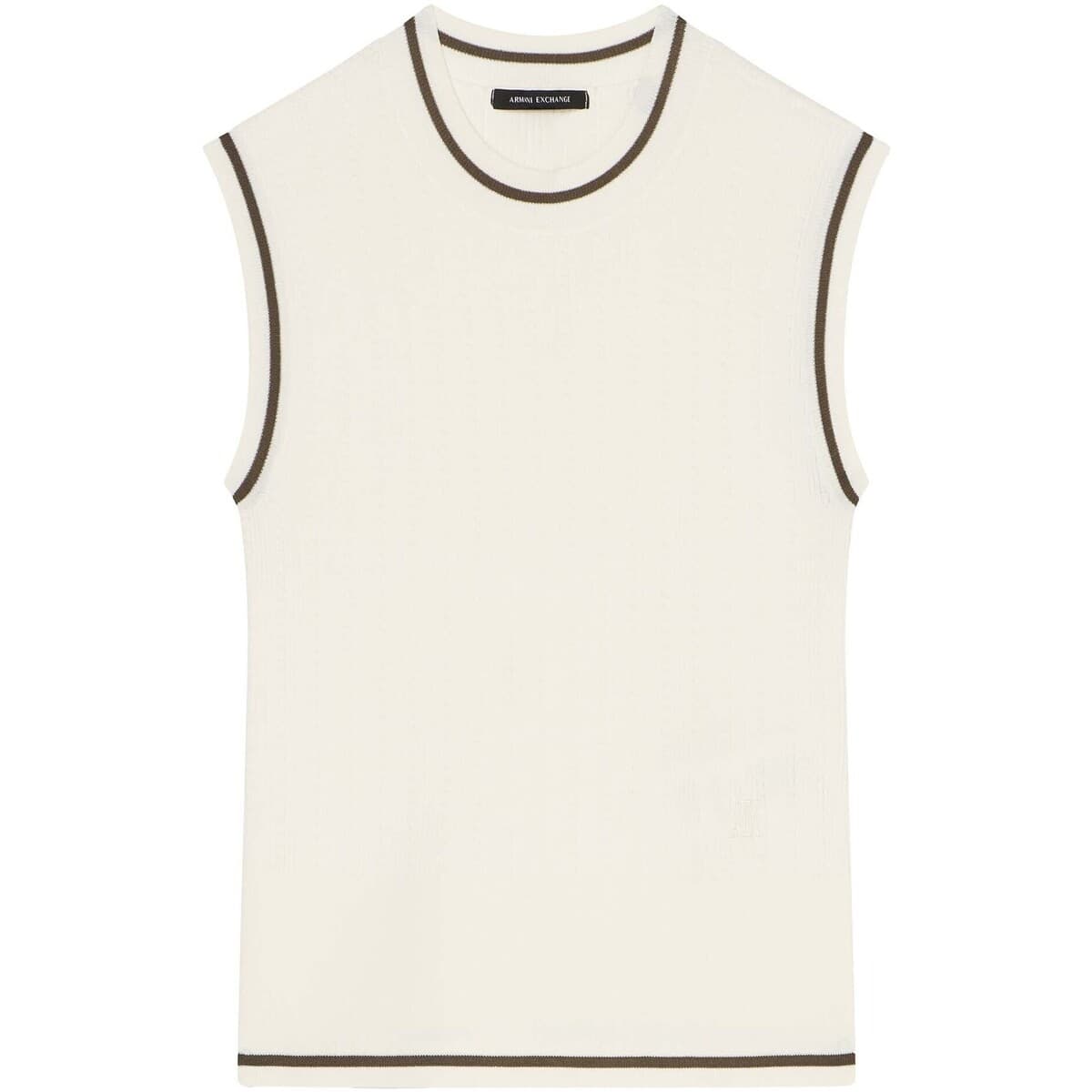 Women's Sleeveless Tops EAX White