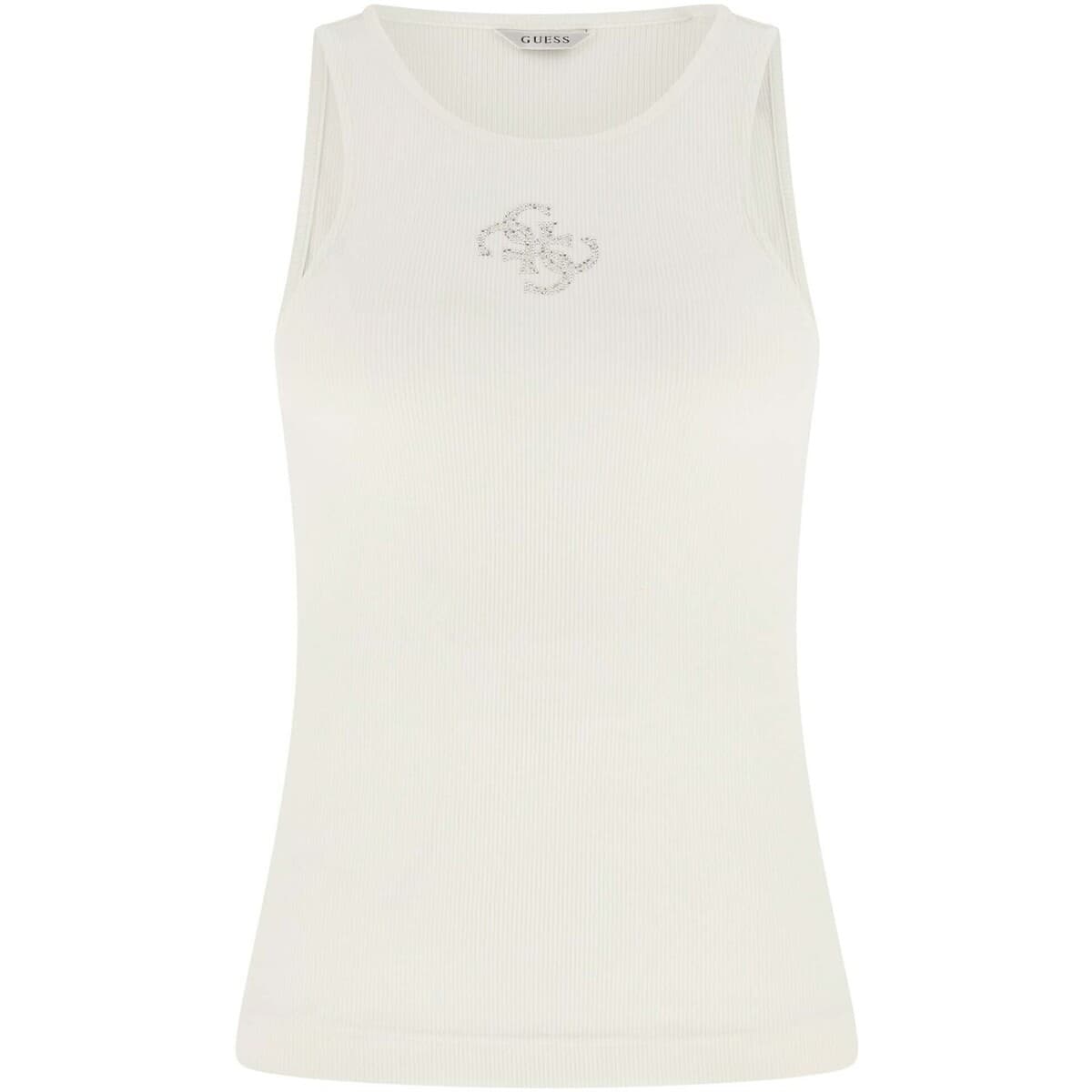 Αμάνικα/T-shirts χωρίς μανίκια Guess Sl Round Nk Guendalina Top