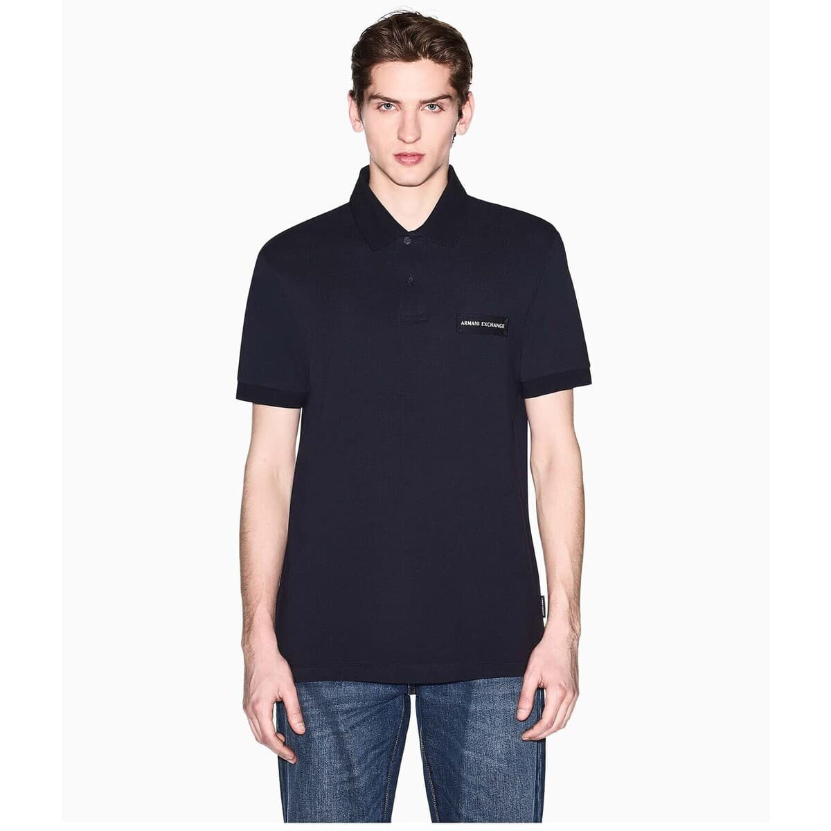Men's Polo Shirts EAX Blue